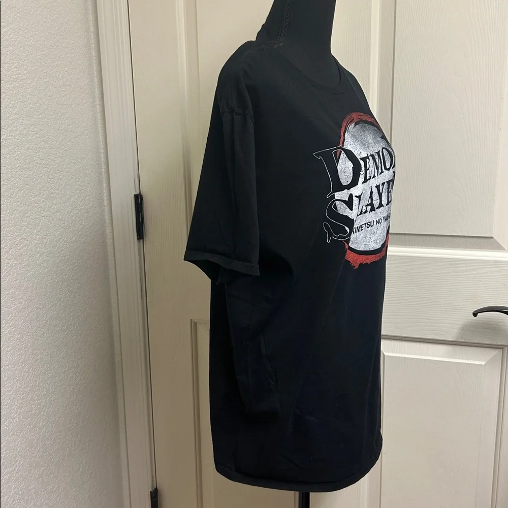 Demon Slayer Black Graphic T-Shirt, Size XL - Picture 2 of 5